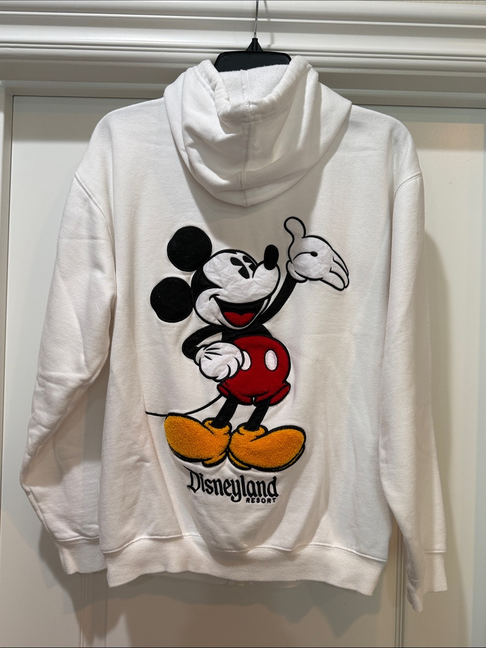 Disneyland Resort Authentic Mickey Mouse White Zip Hooded Sweatshirt - Picture 2 of 9